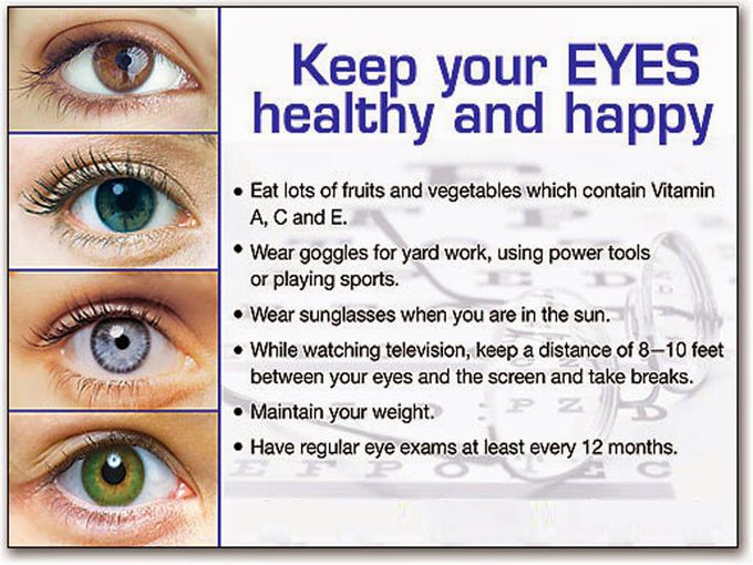 Healthy eyes healthy vision