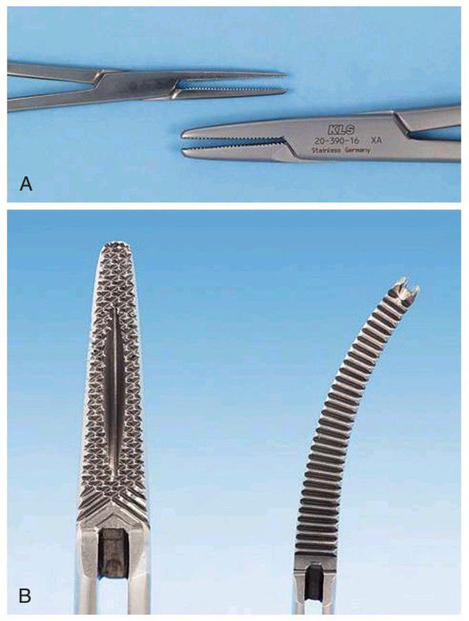 Hemostat and needle holder