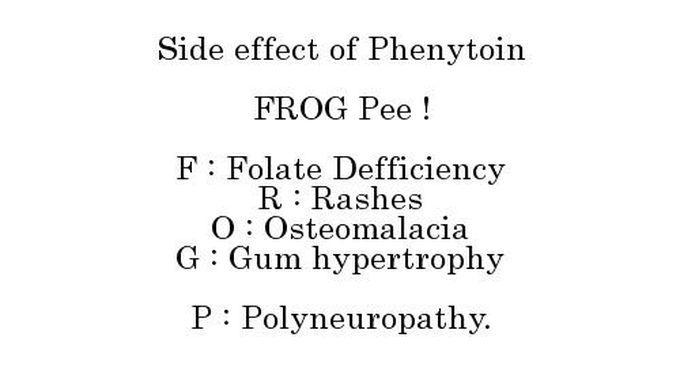 Side effects of phenytoin