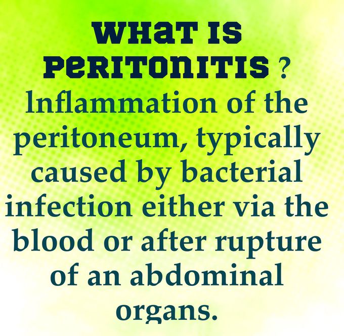 Peritonitis ?