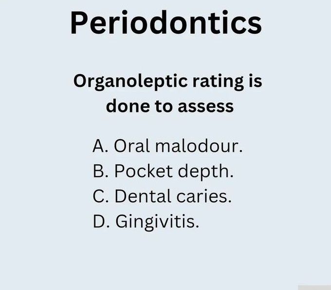 Organoleptic Rating