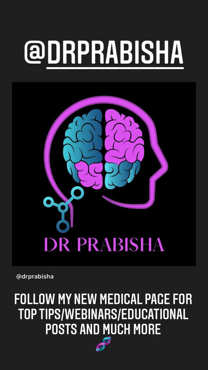 Head Over To Instagram- my new medical platform! Free webinars, educational posts, top tips. @DRPRABISHA