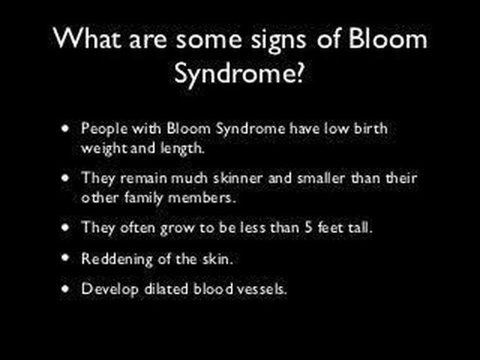 These are the main signs of Bloom syndrome