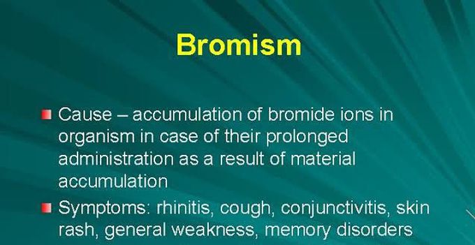 These are the symptoms of Bromism disorder