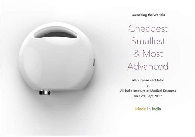 Delhi robotic engineer develops world’s cheapest pocket ventilator
AIIMS doctor, who worked with the techie, says the machine is 450 times smaller than the conventional one and would cost between Rs 15,000 and Rs 20,000.
  This machine is 450 times smaller than the conventional ventilators and can easily slip into your back pocket.
This machine is 450 times smaller than the conventional ventilators and can easily slip into your back pocket.
The world’s cheapest and smallest ventilator, which looks like a clunky cellphone and can easily slip into your back pocket, has been developed by a young robotics engineer in Delhi in collaboration with a neurosurgeon at the All India Institute of Medical Sciences.

“It is almost 450 times smaller than the conventional ventilators and can be moved around easily,” said the 25-year-old inventor Diwakar Vaish.


He developed it with Dr Deepak Agrawal, professor of neuroscience at AIIMs, who have seen scores of such patients living in hospital because the family cannot afford to buy a portable ventilator, which costs about Rs 2 lakh.

When the pocket ventilator hits the market after clinical trials and approval from the drug controller general of India, it will cost between Rs 15,000 and Rs 20,000, which is less than the Rs 5-15 lakh that a traditional ventilator would cost.

The cheapest portable ventilator also costs between Rs 2 lakh and Rs 2.5 lakh.

“There is an FDA-approved disposable ventilator that costs between Rs 10,000 and Rs 15,000, but it has a maximum life of four weeks. This will be a one-time investment and since it runs on room air, and not oxygen, the operational costs are close to zero,” said Dr Deepak Agrawal, professor of neurosurgery at All India Institute of Medical Sciences (AIIMS).

“There is no requirement for oxygen cylinders, which cost between Rs 3,000 and Rs 4,000 a day,” said Dr Vaish.

Controlled with an android app, the ventilator uses an artificial intelligence algorithm to adjust air supply to the normal breathing pattern of the patient.

“It works by pushing the atmospheric air into the lungs of the patients who cannot breathe on their own. The disposable ventilators currently in use also push in air, but they do it at a fixed frequency that does not necessarily match the patient’s breathing pattern, which may cause low oxygen saturation. This device synchronises ventilator air support with the normal breathing pattern,” said Dr Agrawal.

“We have successfully used it for a couple of hours on six fully paralysed patients at AIIMS who have been unable to return home for the want of affordable ventilators,” said Dr Agrawal.

As a safety measure, the ventilators were attached to FDA-approved disposable ventilators during the trial. India faces a huge shortage of ventilator beds needed to support critically-ill patients who cannot breathe on their own. According to norms, at least 10% of all hospital should have ventilators, but even Delhi, which has the best health infrastructure in India, has 200 ventilators for over 10,000 beds.

“The oxygen supplied to the patients through conventional ventilators is usually diluted to 40% concentration, air contains 20% oxygen. Nine in 10 of all patients, barring the ones with severe lung problems, can breathe in the normal atmospheric air because the problem is in their diaphragm, not lungs,” said Dr Agrawal.

For the 10% who need more oxygen, the pocket ventilator can also be hooked to an oxygen-supply system.