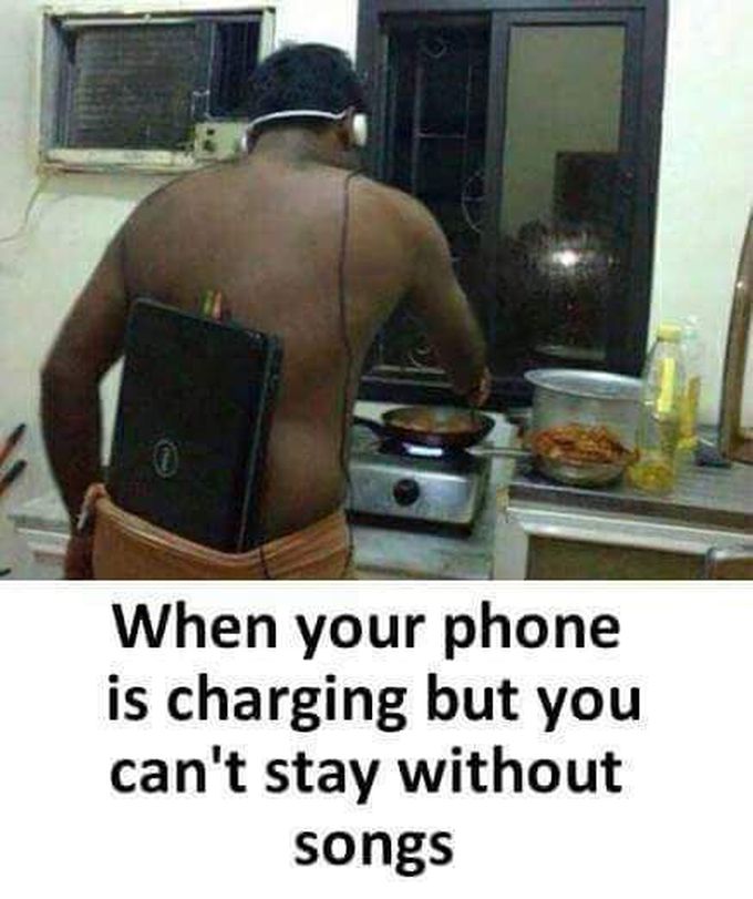 When you can't stay without song 😂😂😂