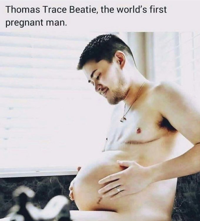 The world's first pregnant man