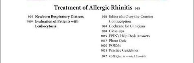 This is the treatment of Allergic Rhinitis