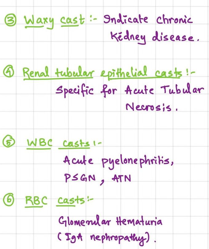 Casts in Urine II