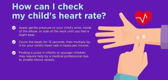 This is how you can check your child's heart rate.