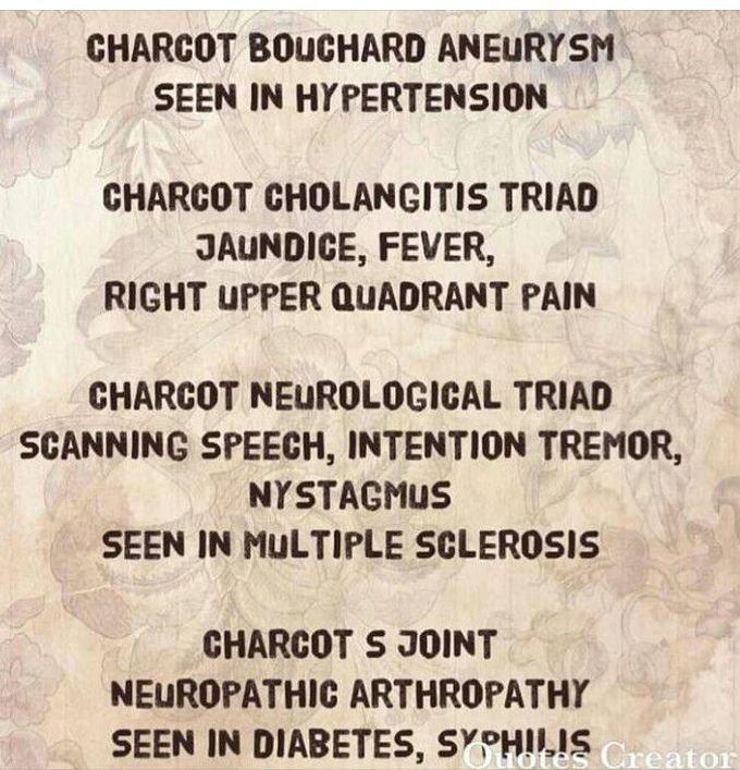 All about charcot