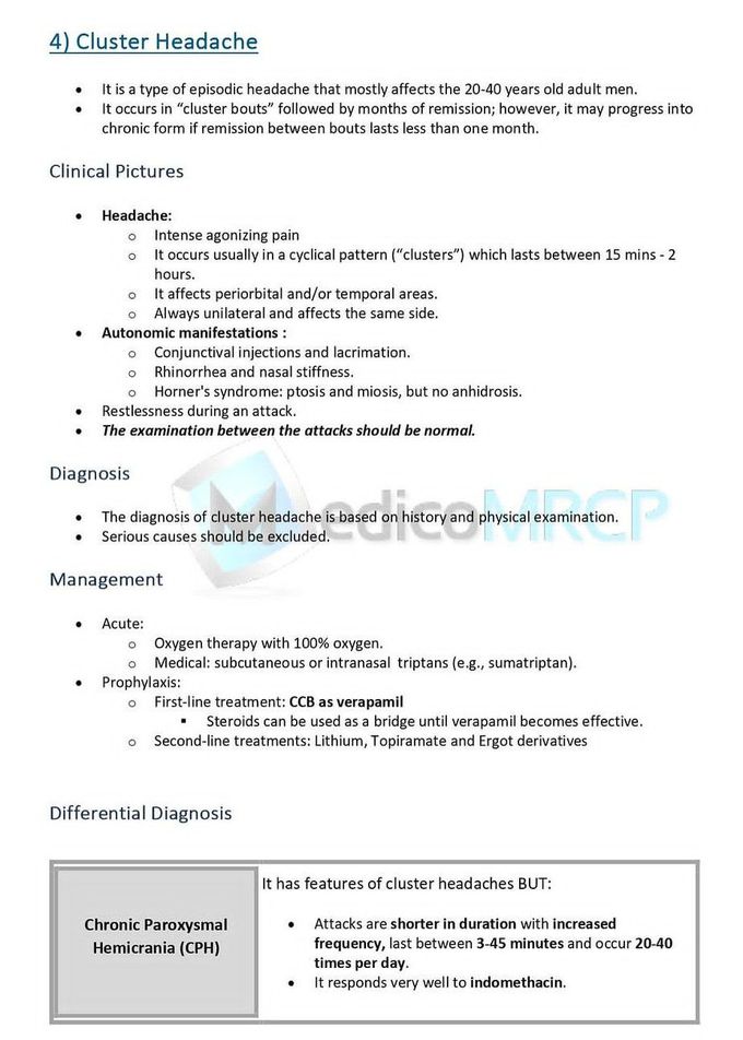 Cluster Headache