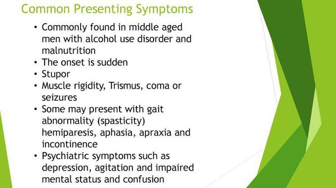 These are the symptoms of Marchiafava bignami syndrome