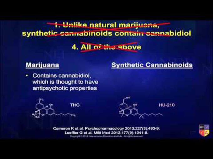 Comparison of Synthetic Cannabinoids and Natural Marijuana