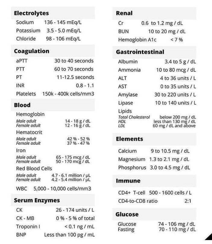 study-guide-of-normal-lab-values-medizzy