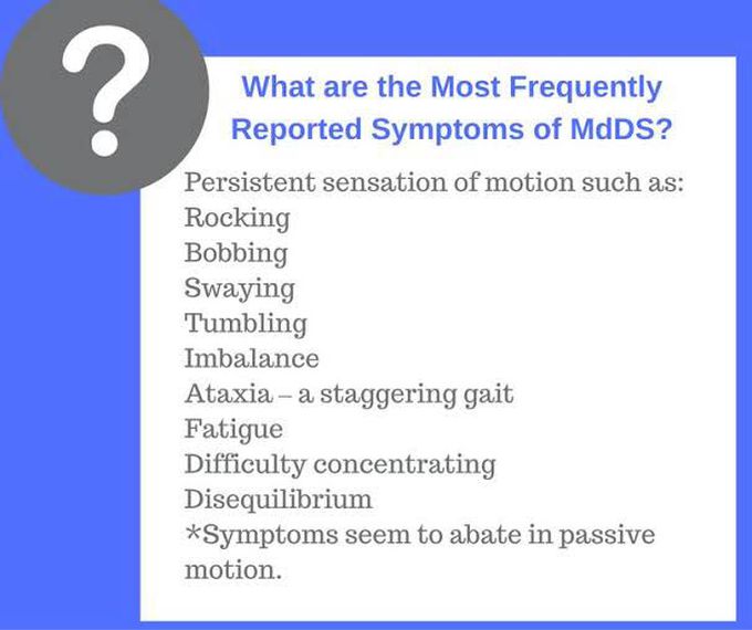 These are the symptoms of Mal de debarquement syndrome