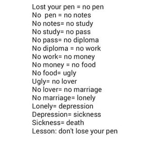 I don t have a pen. Lost your Pen. Lost your Pen no Pen. Don't lose your Pen. If you Lost your Pen.
