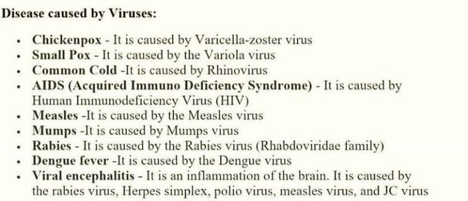 Some viral diseases