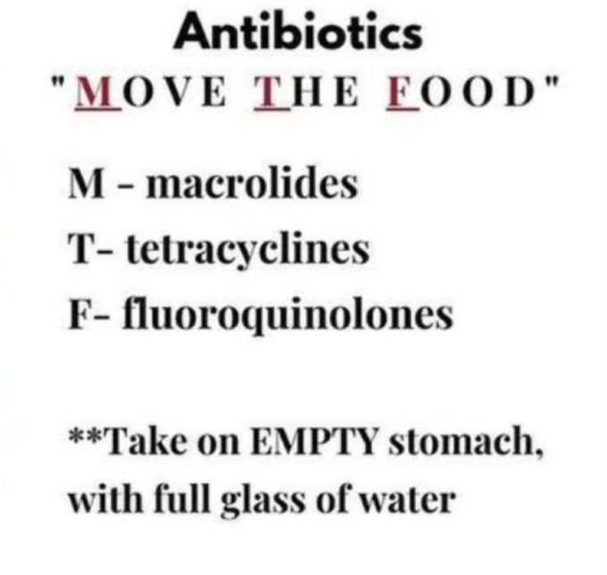 Antibiotics Mnemonic