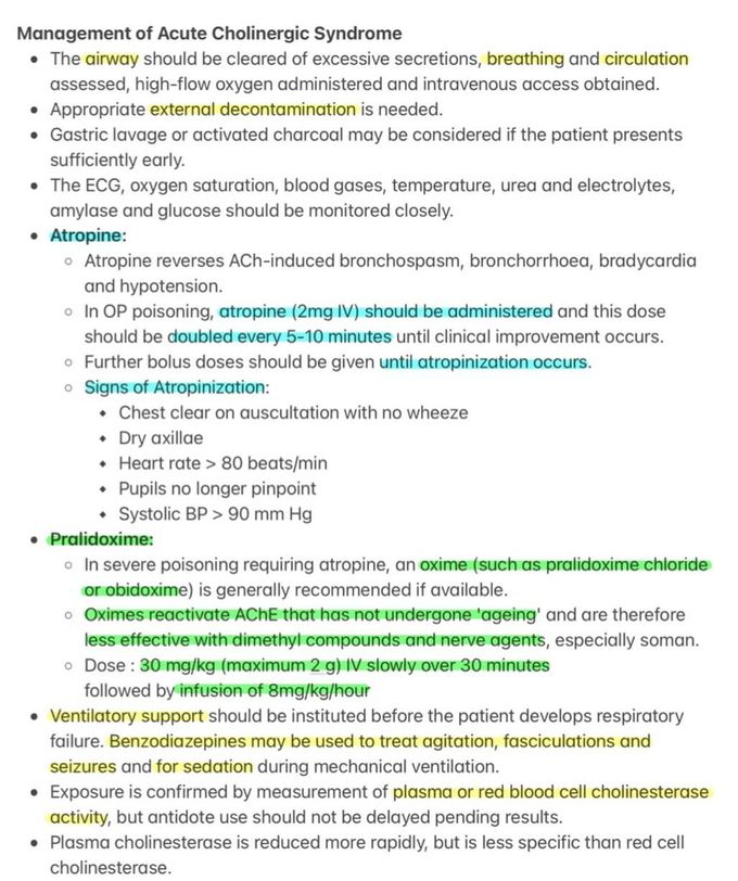 Organophosphate Poisoning IV