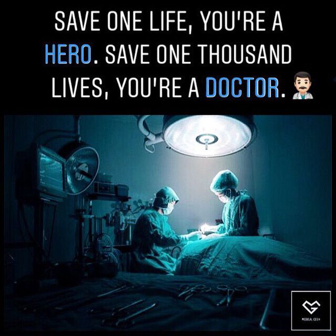“Dr.” Is not just a prefix, it’s a SUPERPOWER. Not everyone deserves to have this power. If you got it, be thankful for it. Medicine is not a profession to make money but It’s all about saving lives and healing people. There’s nothing better than being for someone on their worst day. 🙌🏻
.
.
It’s a priceless job that a doctor does. You’re born with the ability to change someone’s life, don’t waste it. ♥️