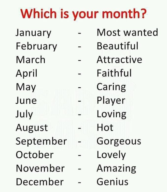 Your month