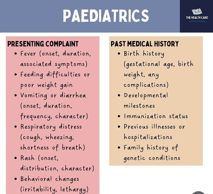 History Taking- Peds