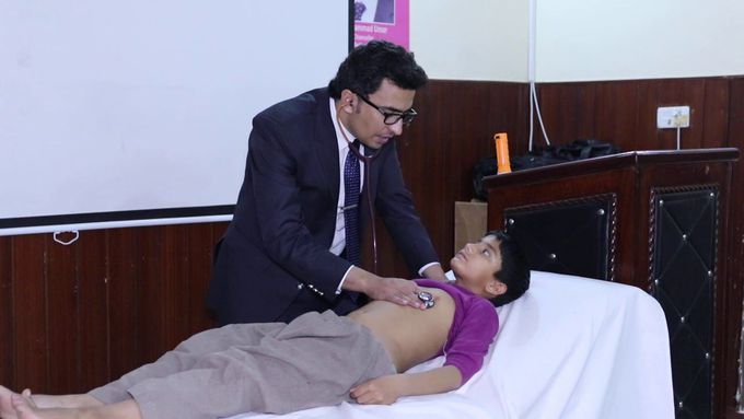 Pediatric examination - Precordium