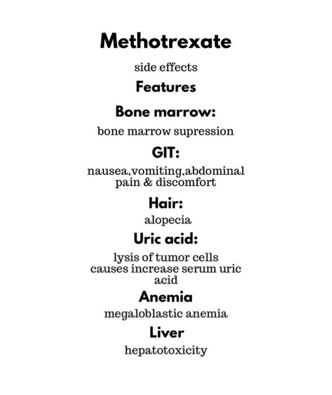 Methotrexate side-effects