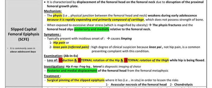 Slipped Capital Femoral Epiphysis