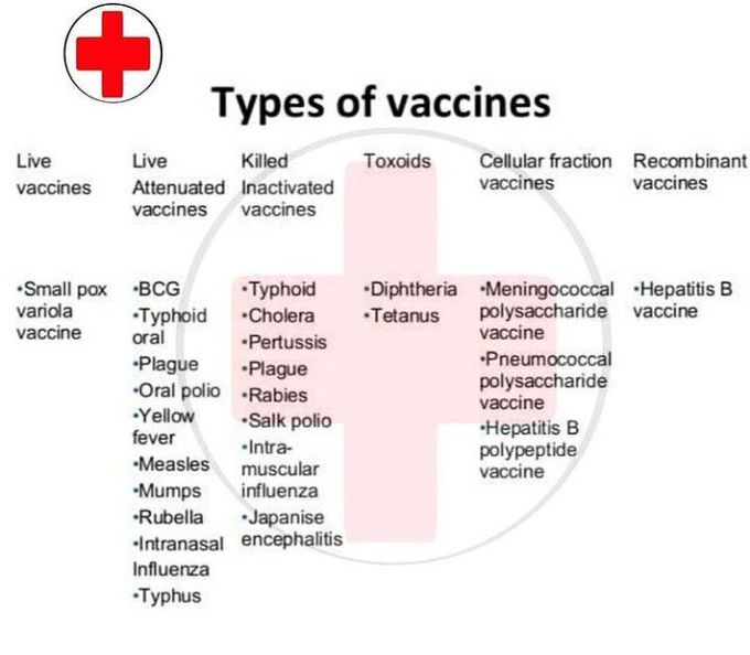 Types of vaccines