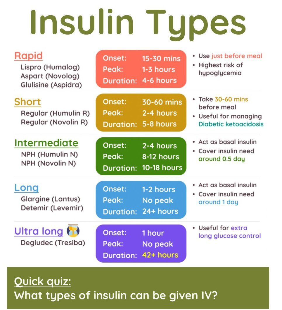Insulin Types And Action Chart A Visual Reference Of Charts Chart 