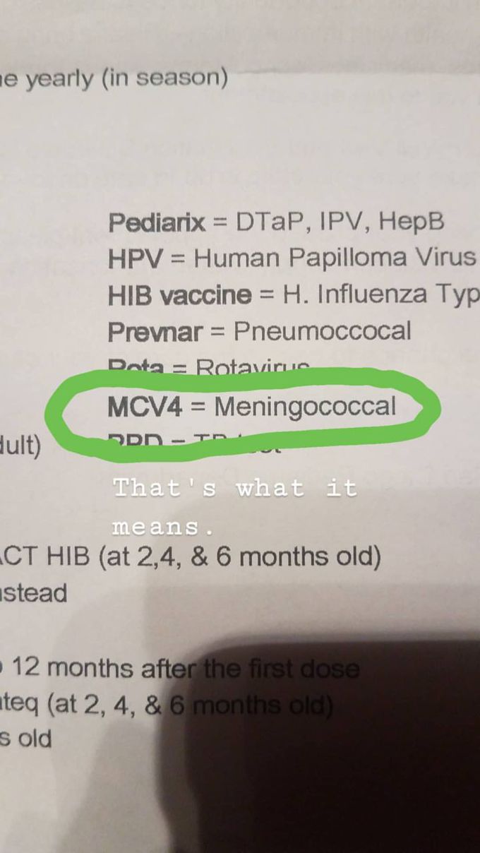 Definition for this vaccine.