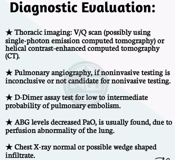 Pulmonary Embolism - Diagnostic Evaluation