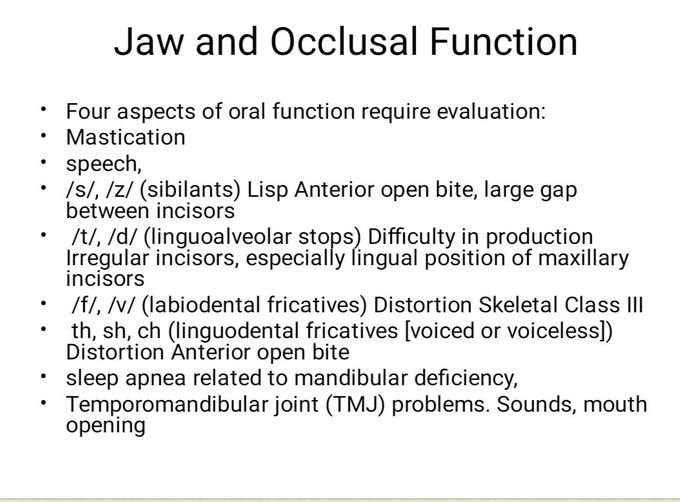 Jaw and Occlusal Function