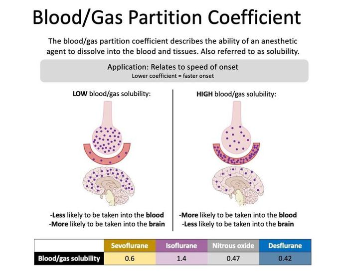 Blood/ Gas Partition Coefficient