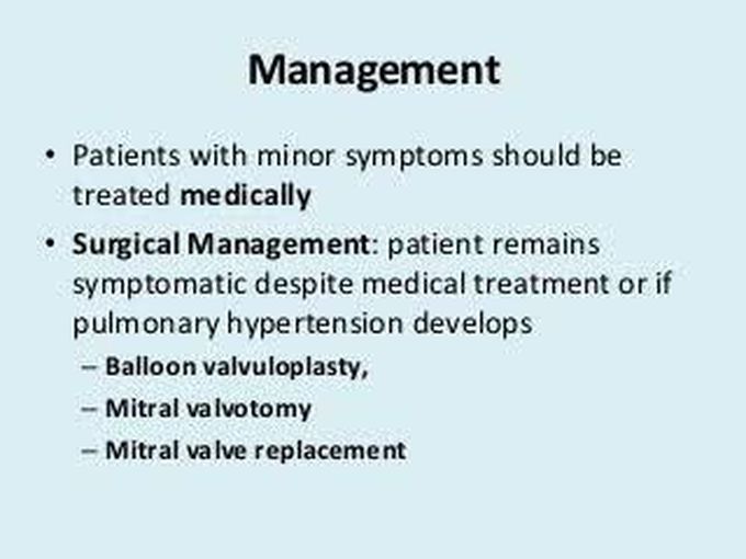 Treatment/Mnagement of mitral stenosis