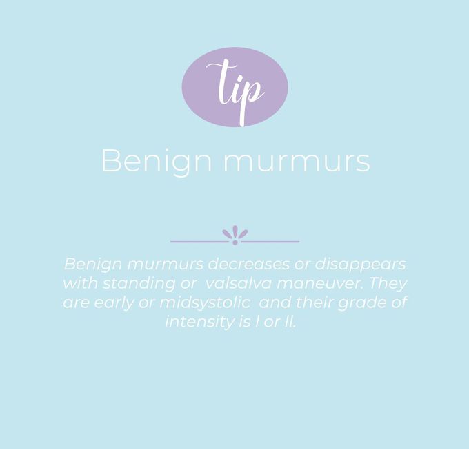 Benign murmurs