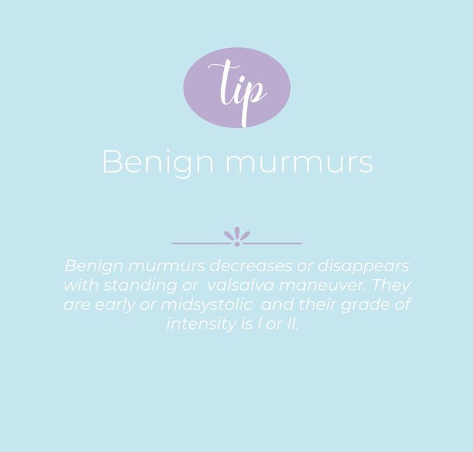 Benign murmurs