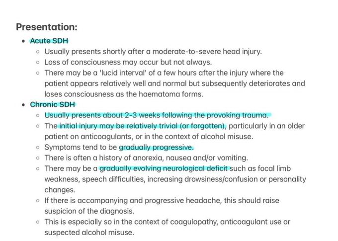 Subdural Hematoma II