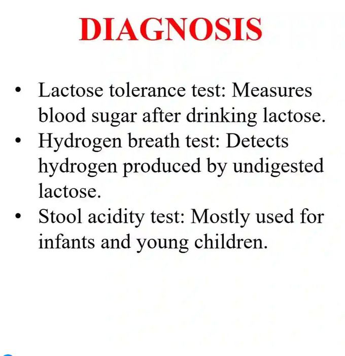Lactose Intolerance Diagnosis