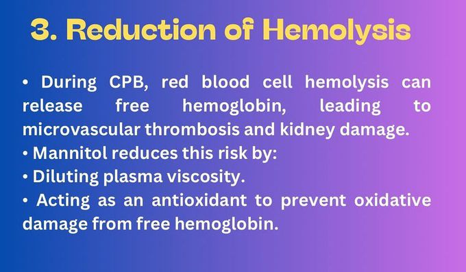 Mannitol Uses III