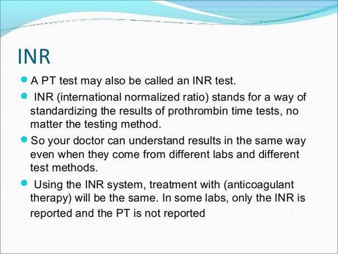 What is INR?