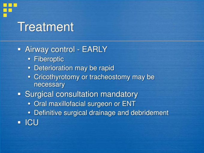 Treatment for Ludwig Angina