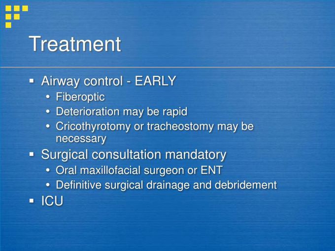 Treatment for Ludwig Angina