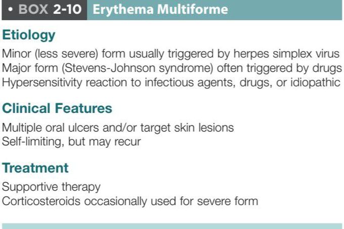 Erythma multiforme