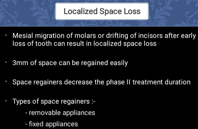 Localized Space Loss