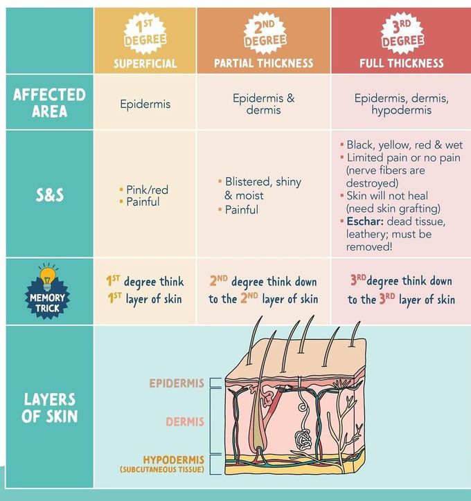 Stages of Burn Injury