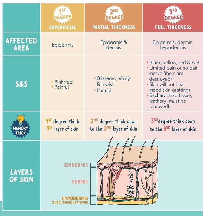 Stages of Burn Injury