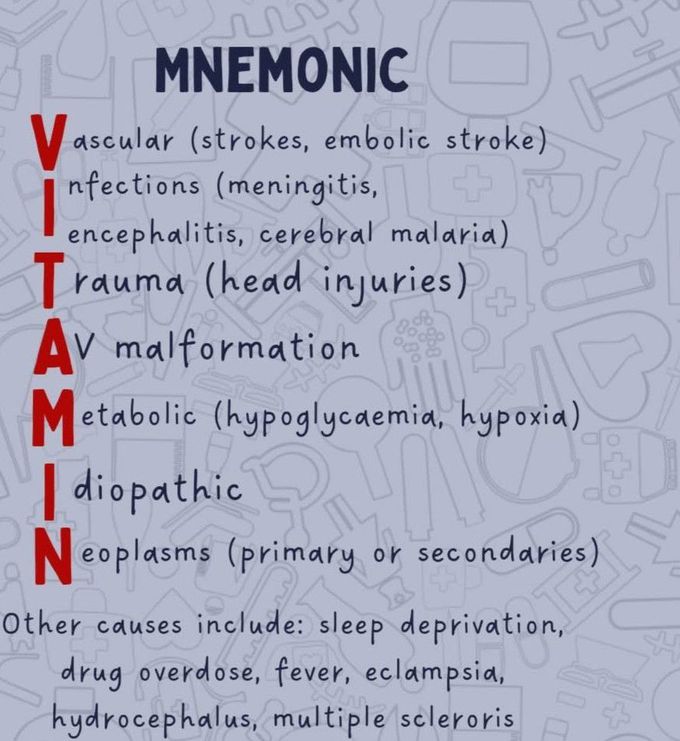 Causes of Seizure- Mnemonic